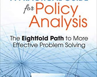 A Practical Guide for Policy Analysis 6th Edition, Paperback - Etsy