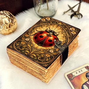 Egyptian Scarab Beetle Leather Journal with Lock, Ancient Egypt Notebook, Golden Bug Diary, Mystical Grimoire, Vintage Gothic , Pharaoh Gift