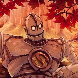 Souls Don&#39;t Die Custom Iron Giant Illustration Giclée Print