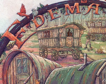 Edema Ruh Custom Name of the Wind Illustration Giclée Print