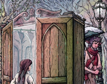 Lucy's Discovery Custom Narnia Illustration Giclée Print