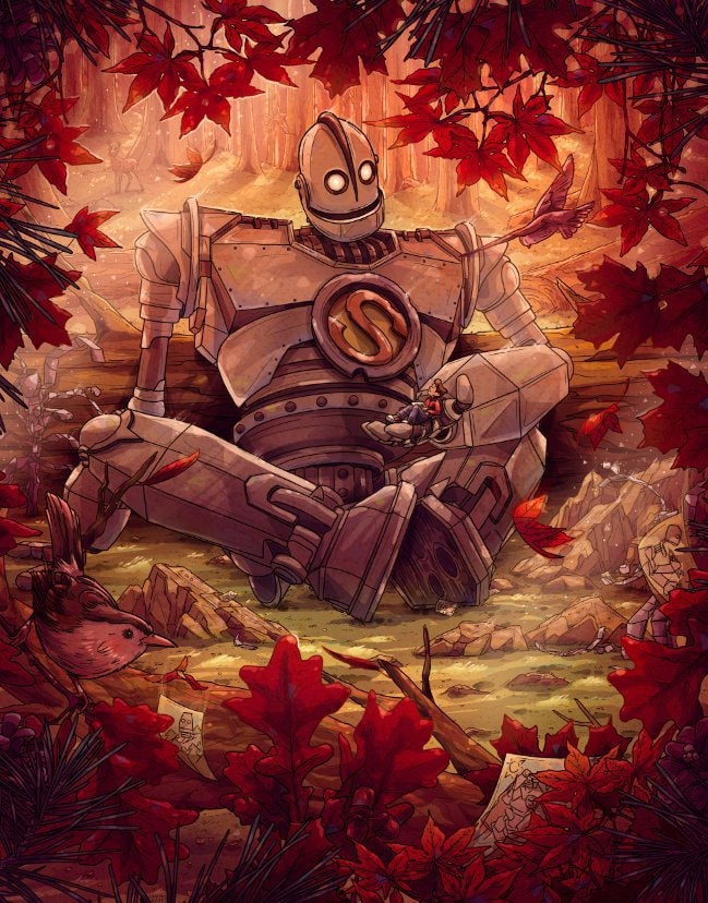 Souls Don't Die Custom Iron Giant Illustration Giclée Print - Etsy