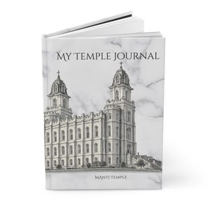 Templo Manti de la Iglesia SUD / Mi Diario del Templo (Tapa dura) / Boceto del Templo Manti, Cubierta de mármol