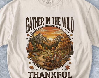 Comfort Colors® Autumn Trail Hiking Shirt, Fall Retro Camping Graphic Tee, Vintage Outdoor Nature Hike Top