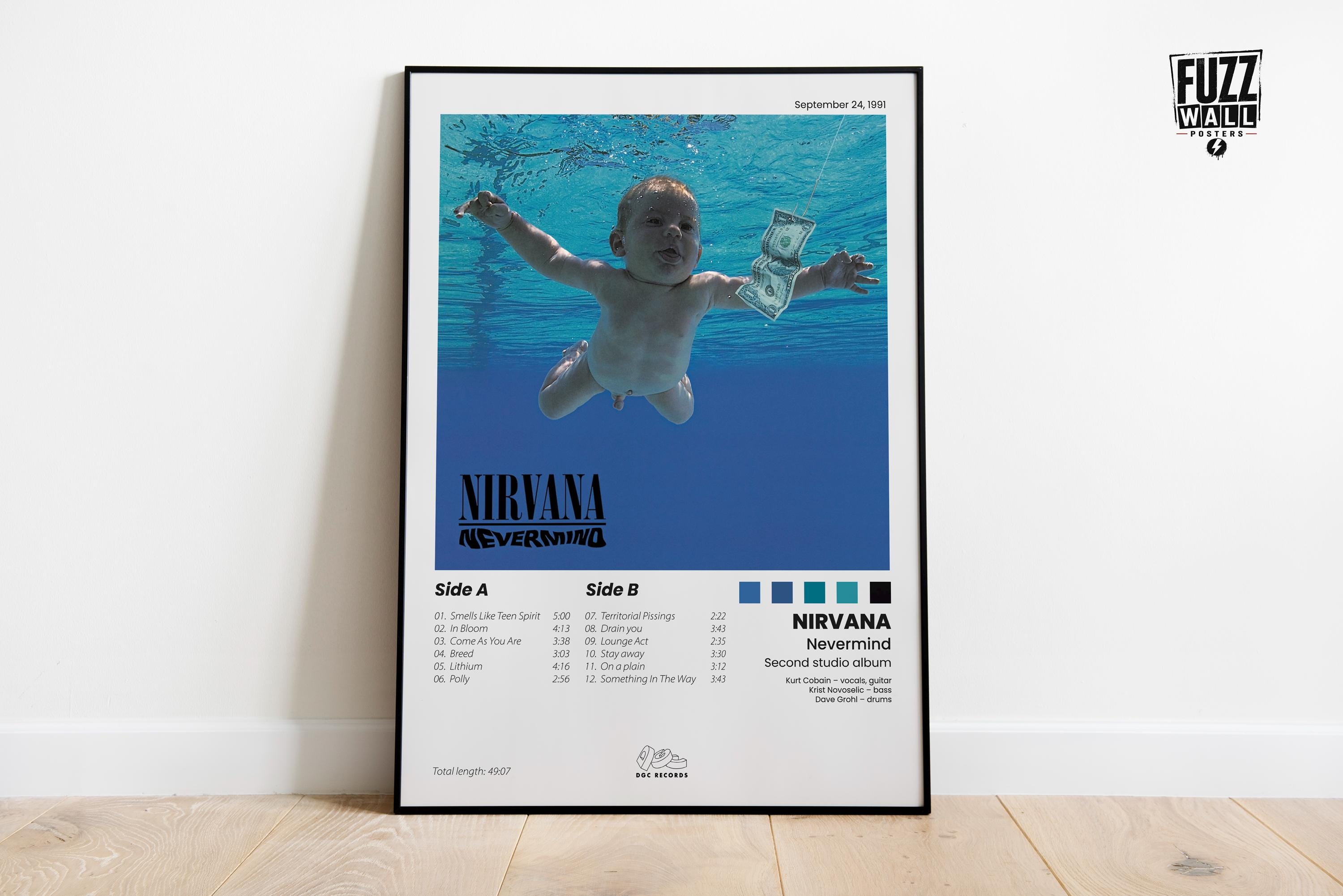 Nirvana - Nevermind Poster – Grunge Rock Wall Art (digital Download) - Etsy