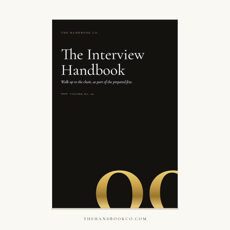 The Interview Handbook · Job Interview Guide for Graduates, Career Changers & Returners · STAR Method, Salary Negotiation · PDF image 1