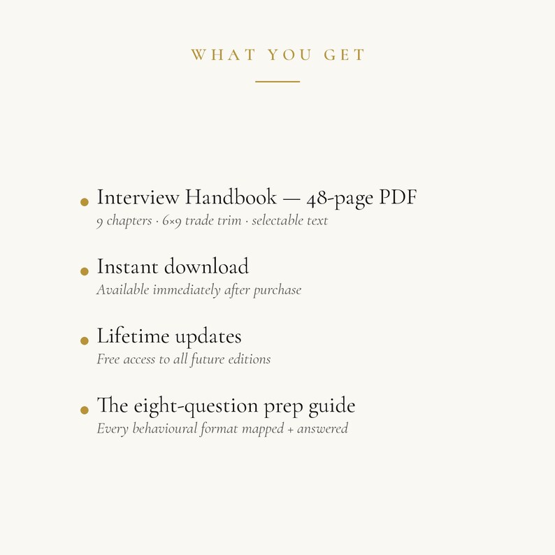The Interview Handbook · Job Interview Guide for Graduates, Career Changers & Returners · STAR Method, Salary Negotiation · PDF image 6