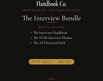 Interview Bundle: Handbook, STAR Planner, ATS Keyword Pack (3 Products)