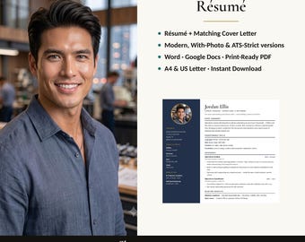 Career Change Resume Template · Tech and Software · Word and Google Docs · ATS Tested