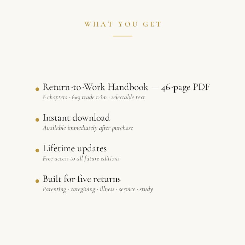 The Return-to-Work Handbook · Career Break Comeback Guide · Returning to Work After Parenting or Caregiving · PDF image 6