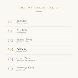 The Rebound Handbook · Career Guide After Layoff, Redundancy or Restructure · Resume, Cover Letter & Interview · PDF image 4