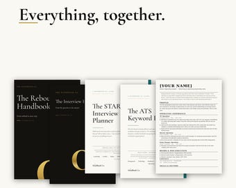 Resume Template Bundle · Career Comeback Handbook Bundle (PDF, DOCX)