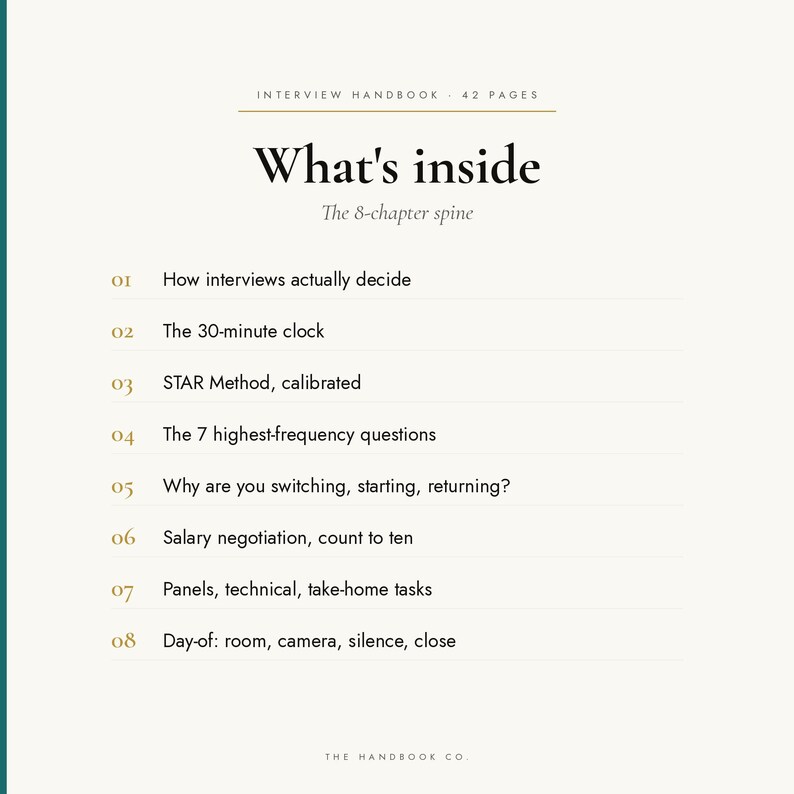 Interview Handbook for Graduates, Career Changers • STAR Method, Salary Negotiation (PDF) Bild 2