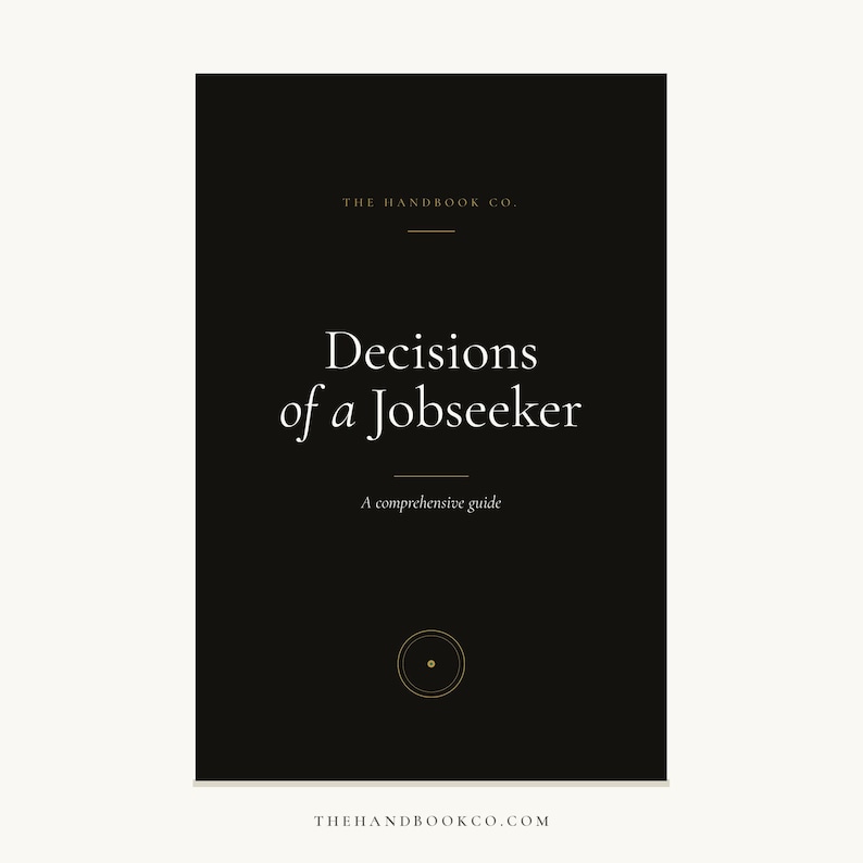 Job Seeker Decisions Guide • Resume, Cover Letter, Interview Prep (PDF) image 1
