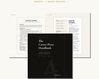 Career Pivot Toolkit – Handbook + Modern Classic Resume Templates (DOCX PDF)
