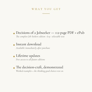 Job Seeker Decisions Guide • Resume, Cover Letter, Interview Prep (PDF) image 6