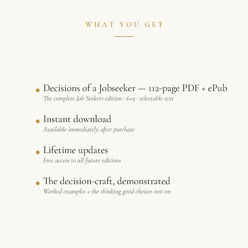 Job Seeker Decisions Guide • Resume, Cover Letter, Interview Prep (PDF) image 6