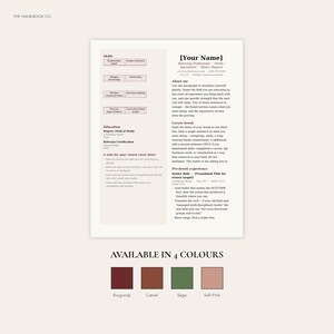 Return-to-Work Resume Template – Soft Serif Design, ATS-Friendly DOCX imagen 3