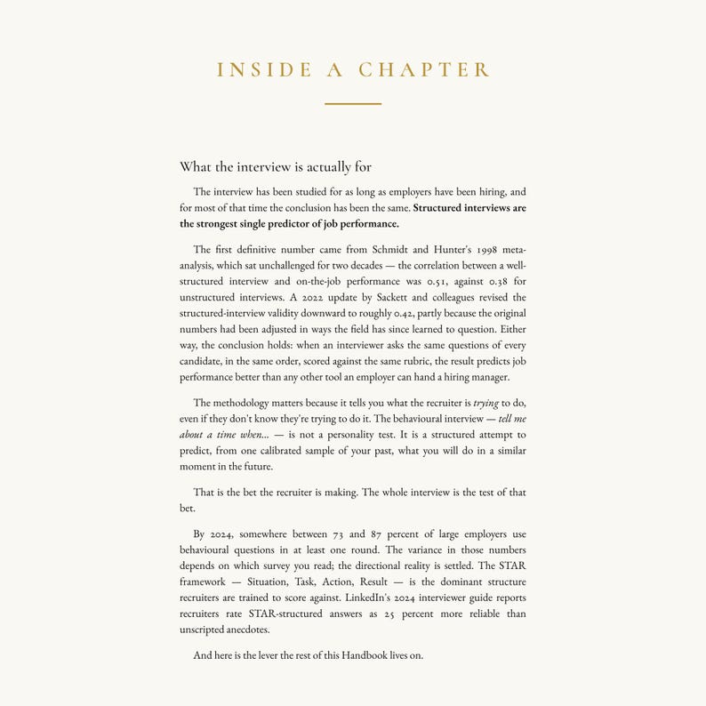 The Interview Handbook · Job Interview Guide for Graduates, Career Changers & Returners · STAR Method, Salary Negotiation · PDF image 3
