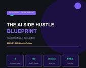 AI Side Hustle Blueprint PDF | 100 ChatGPT Prompts | Passive Income Digital Download