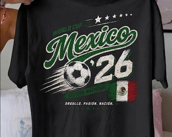Retro Mexico Soccer World Shirt, 90s Mexico Football Team Graphic Tee, Vintage Mexico Soccer Shirt, Mexico Soccer Merch