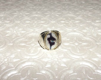 Heavy Metal Inspired Marble Ring