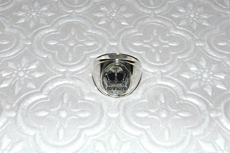 Dallas Cowboys Inspired Marble Ring