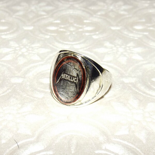 Heavy Metal Inspired Marble Ring