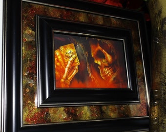 Aces of Annihilation Hand Painted Framed  Art