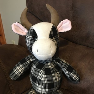 Memory Cow Keepsakes made from clothing, blankets, vintage and more