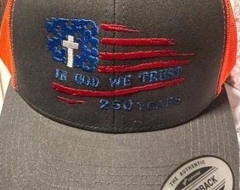 Celebrating 250 years in America July 4th Blessing 1776-2026 hats