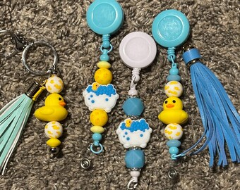 Rubber Ducky Lanyards, Backpack hooks, Mug markers, Bookmarks and Keychains