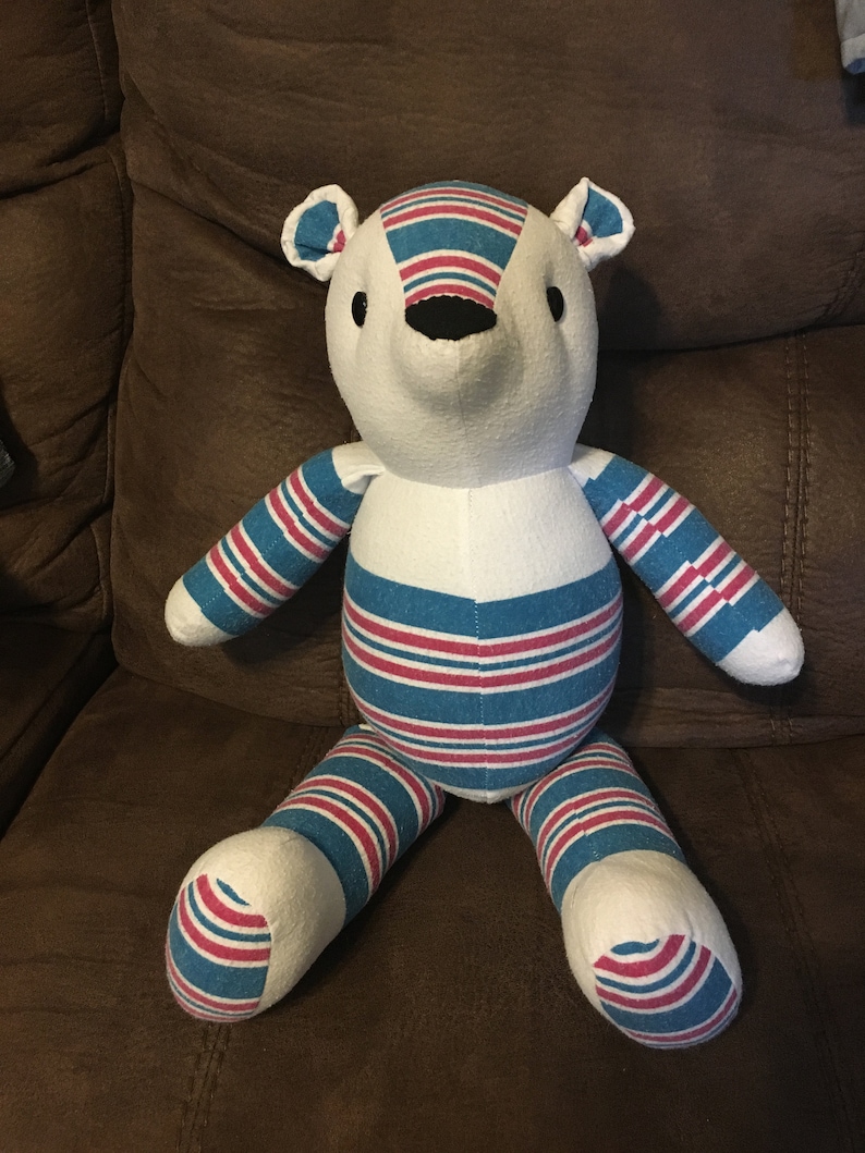 Memory Bear Keepsake made from baby blanket