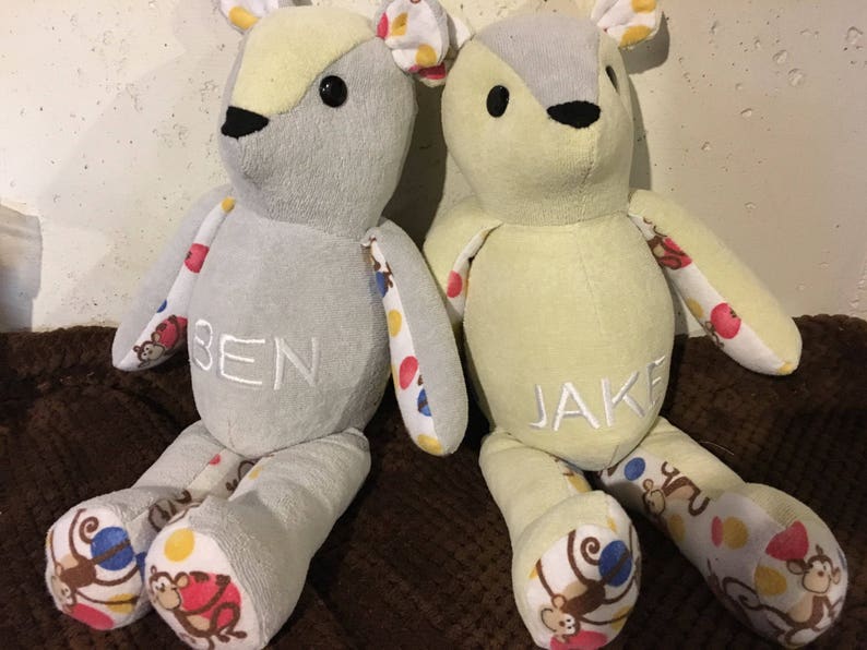 Memory Bear Keepsake made from your loved ones clothing