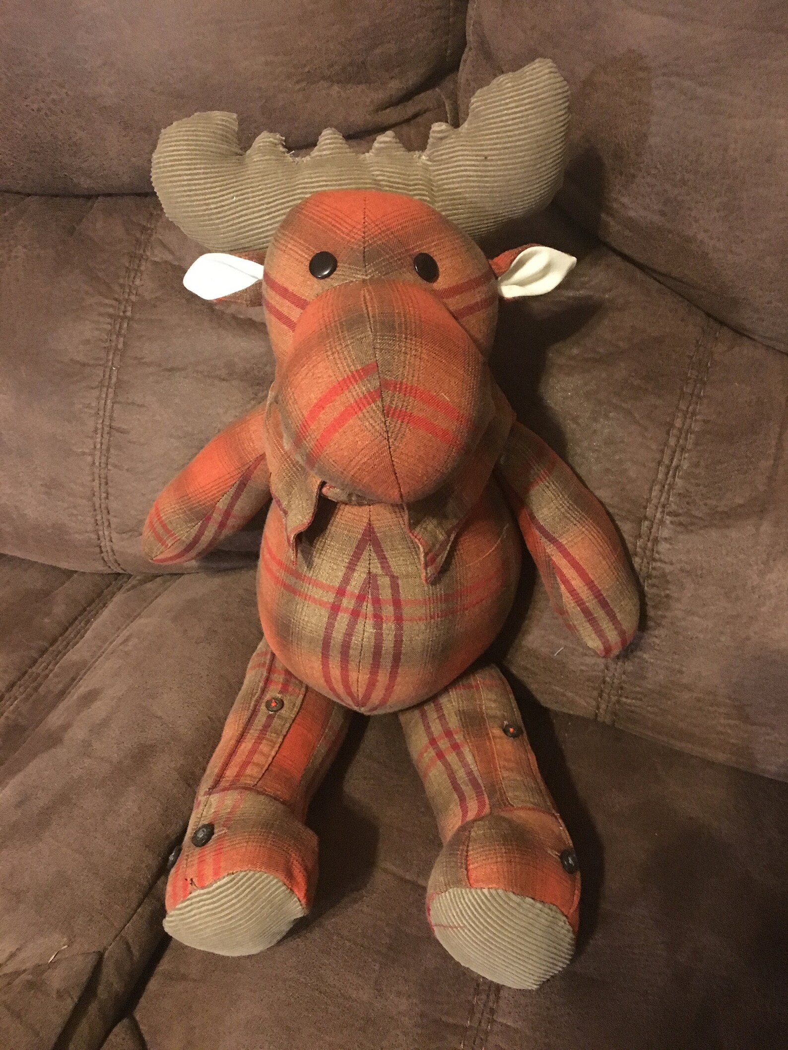 Memory Moose Keepsakes Made From Clothing Blankets Vintage Etsy