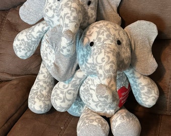 Memory Elephant Keepsakes made from clothing, blankets, vintage and more