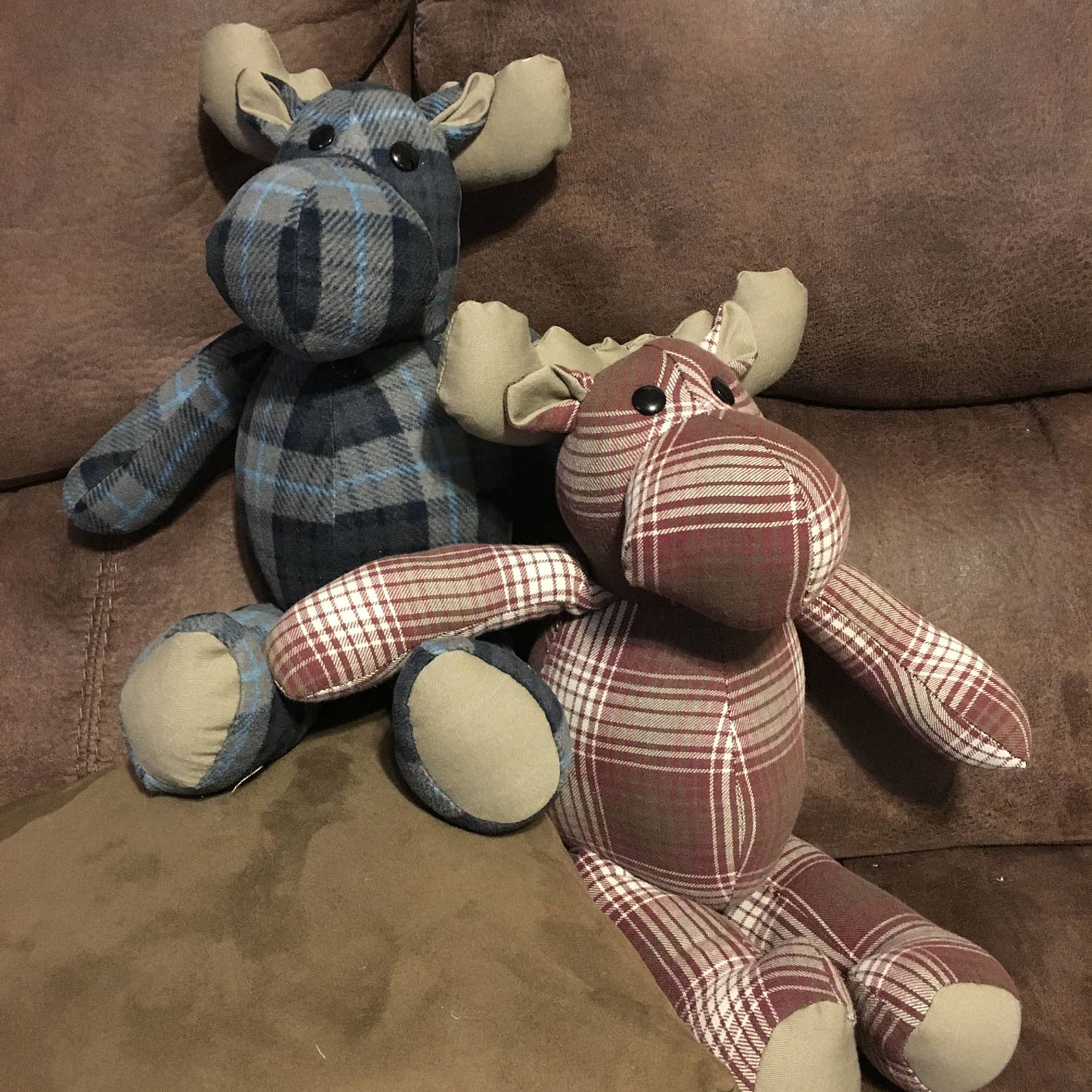 Memory Moose Keepsakes Made From Clothing Blankets Vintage Etsy