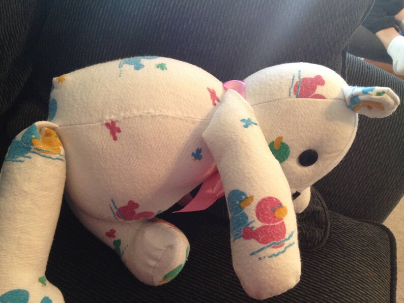 Memory Bear Keepsake made from baby blanket