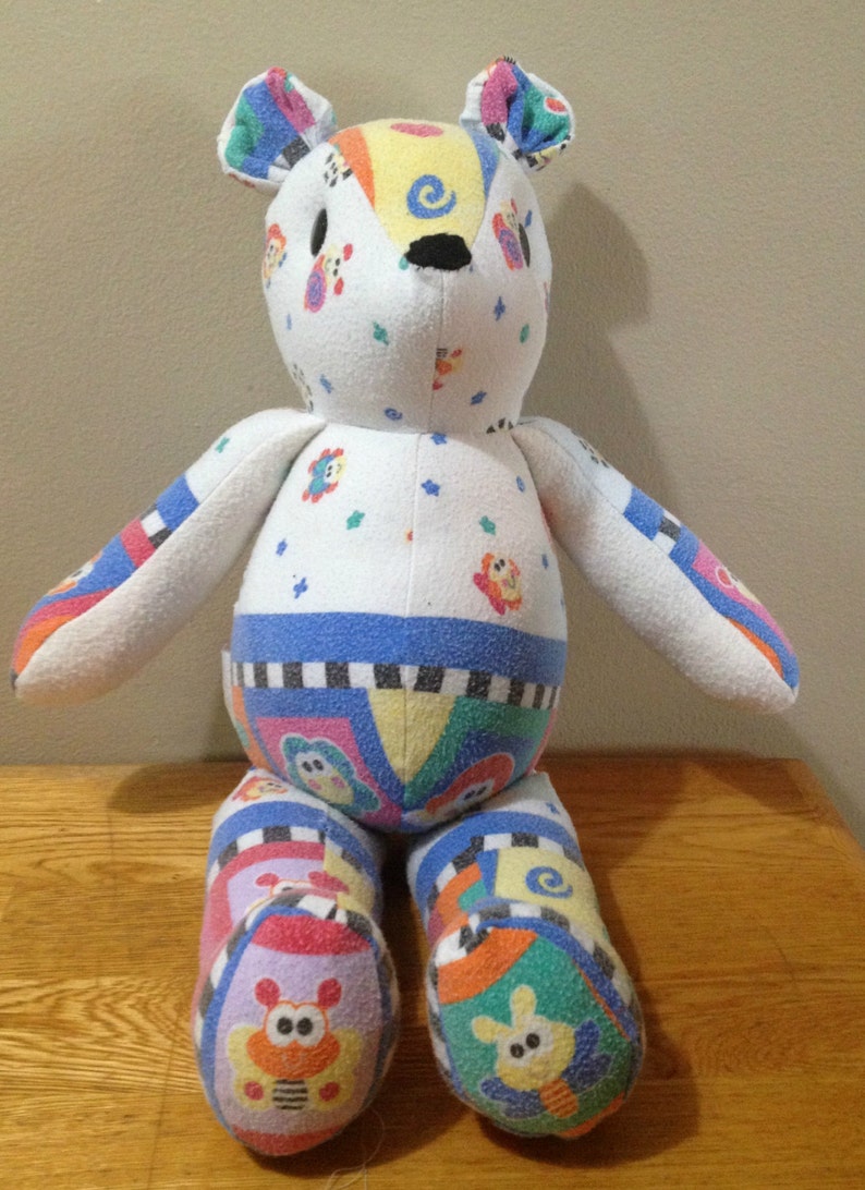 Memory Bear Keepsake made from baby blanket