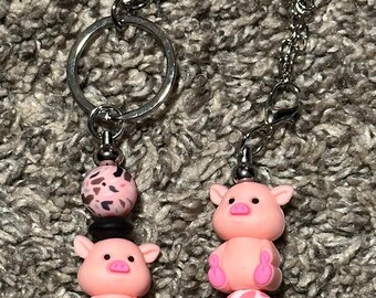 Piggy Lanyards, Backpack hooks, Bookmarks, Cup markers and Keychains