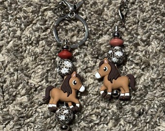 Horse Lanyards, Backpack hooks, Bookmarks, Cup markers and Keychains