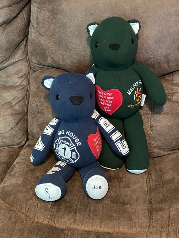 Memory Moose or Bear Keepsake Made From Dad s or Grandpa s Flannel Shirt Etsy Canada