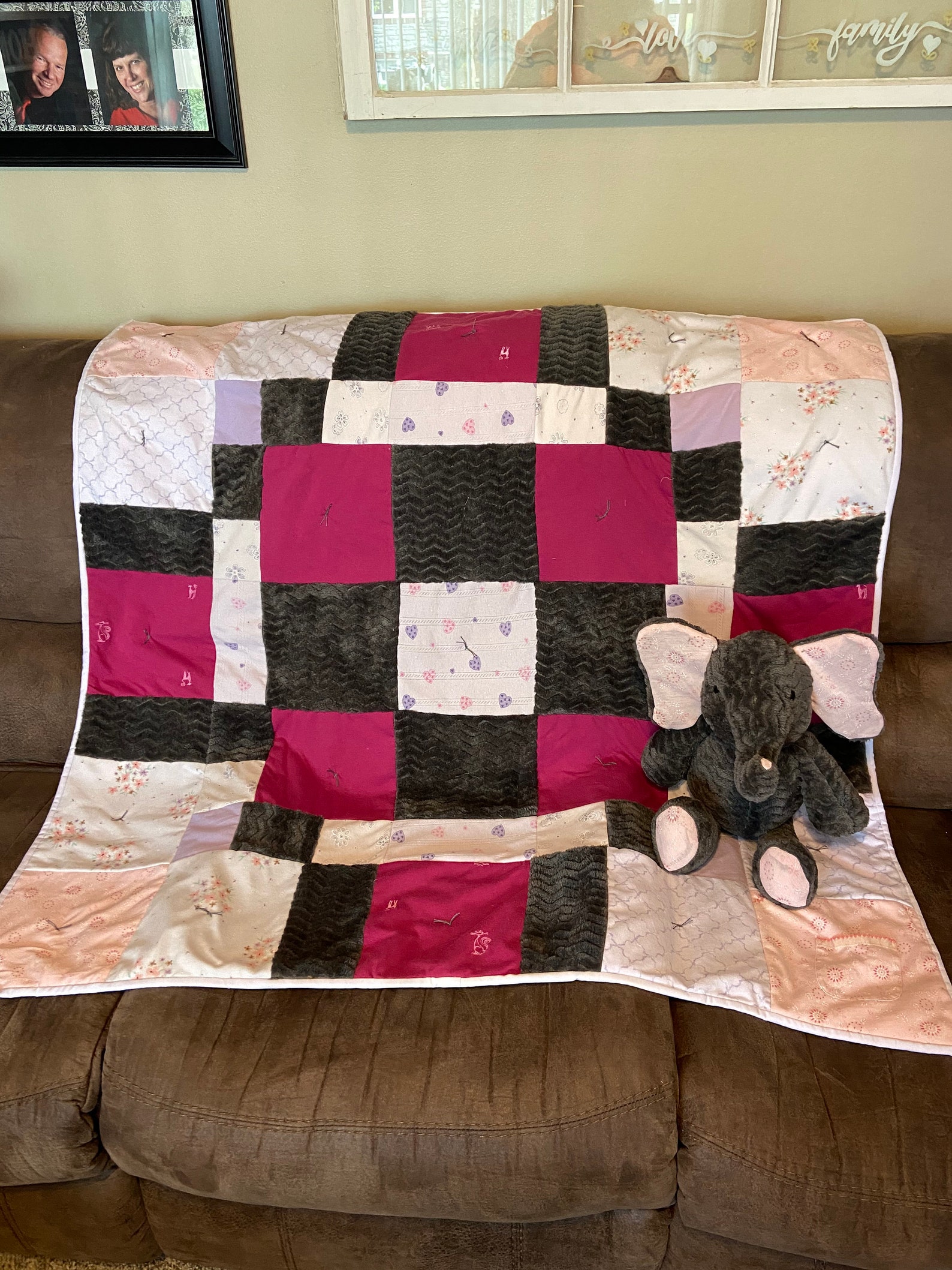 Memory Blanket Keepsakes Made From Clothing Blankets From Etsy