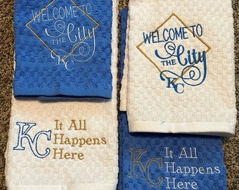 KC Kansas City Royals kitchen towels