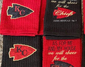 KC Kansas City Royals and Chiefs kitchen towels
