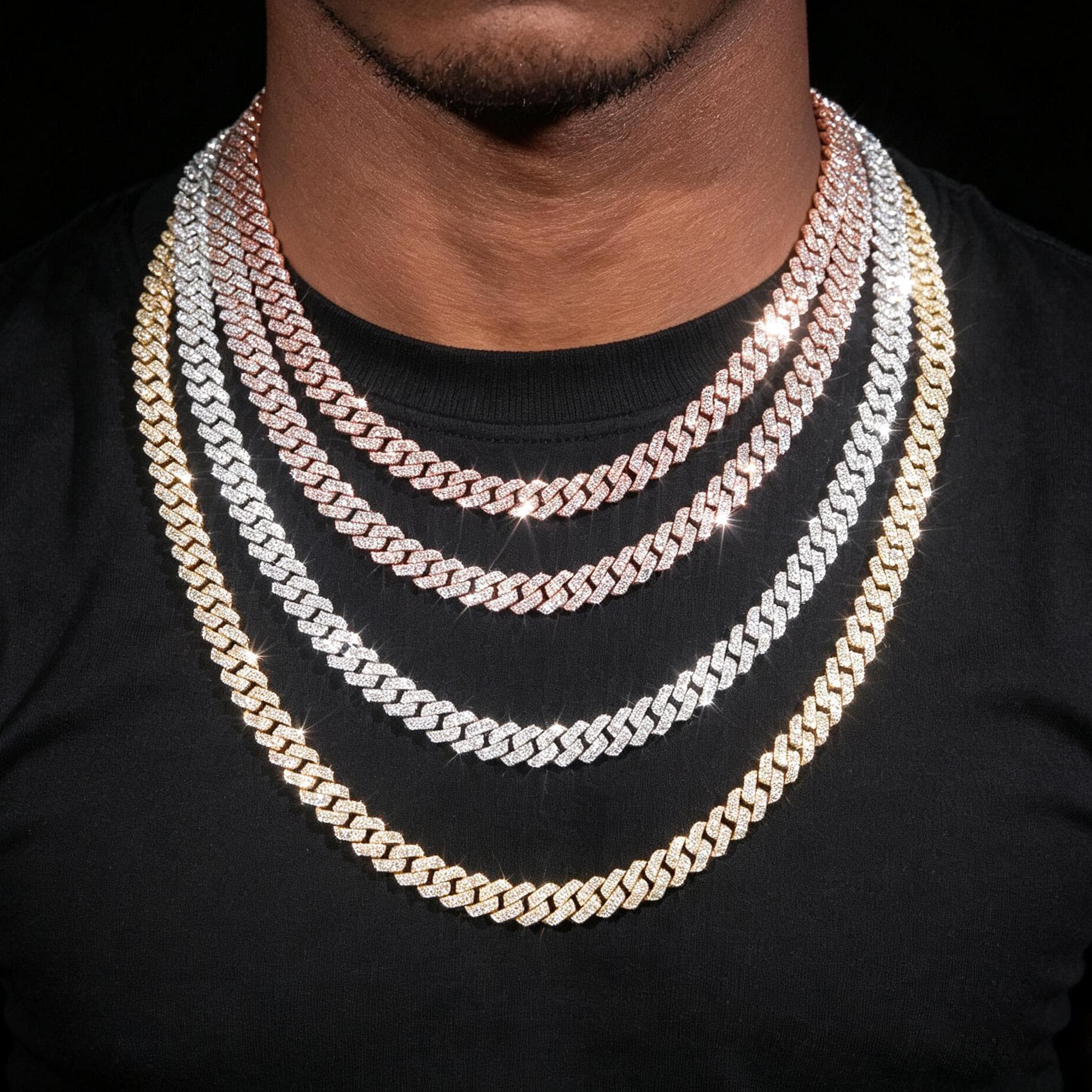 Moissanite cuban chain - Etsy 日本