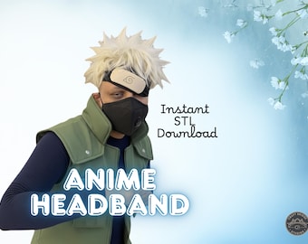 Naruto Headband Forehead Protector STL – Comfort Fit – Easy Print – Cosplay Prop