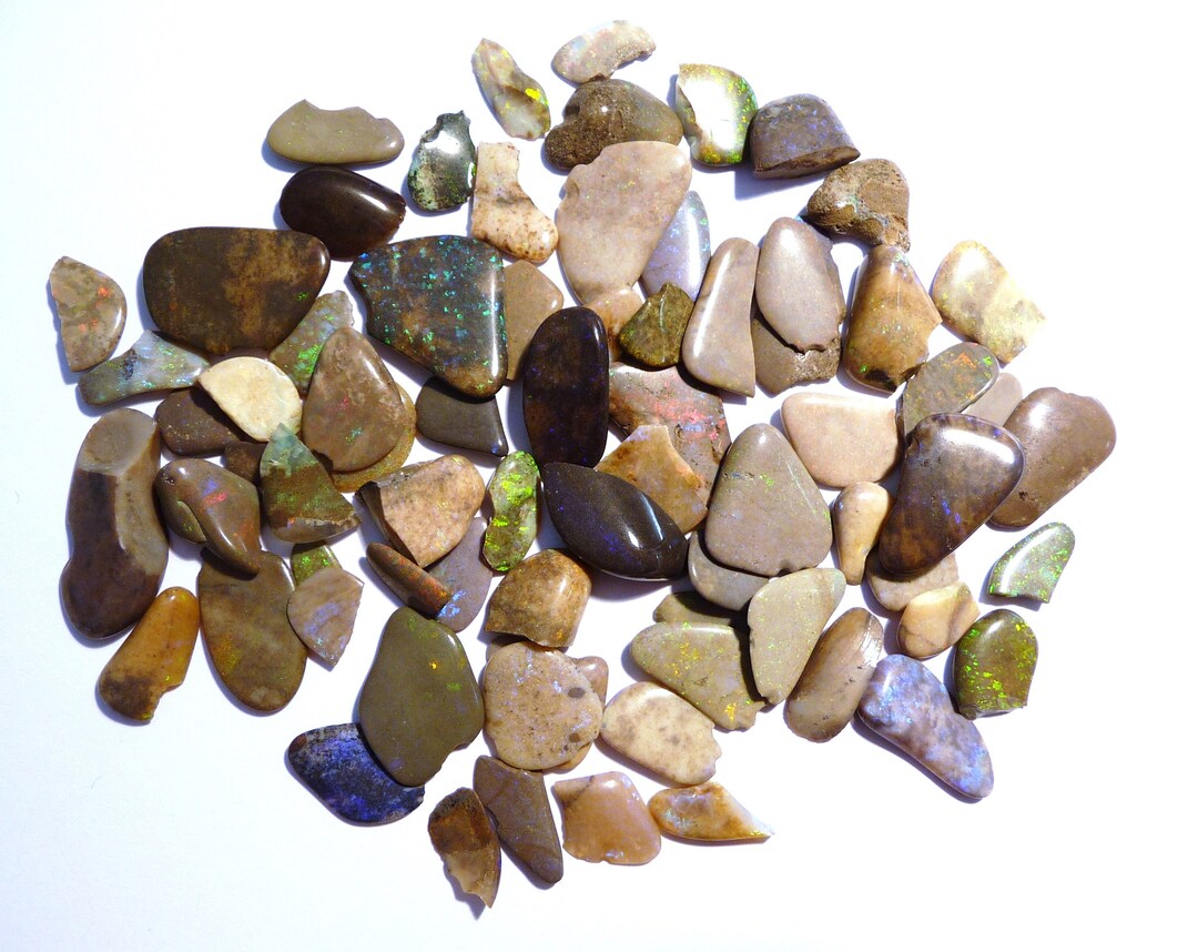Australian Andamooka Matrix Opals 126ct Multicolours z2487 Etsy