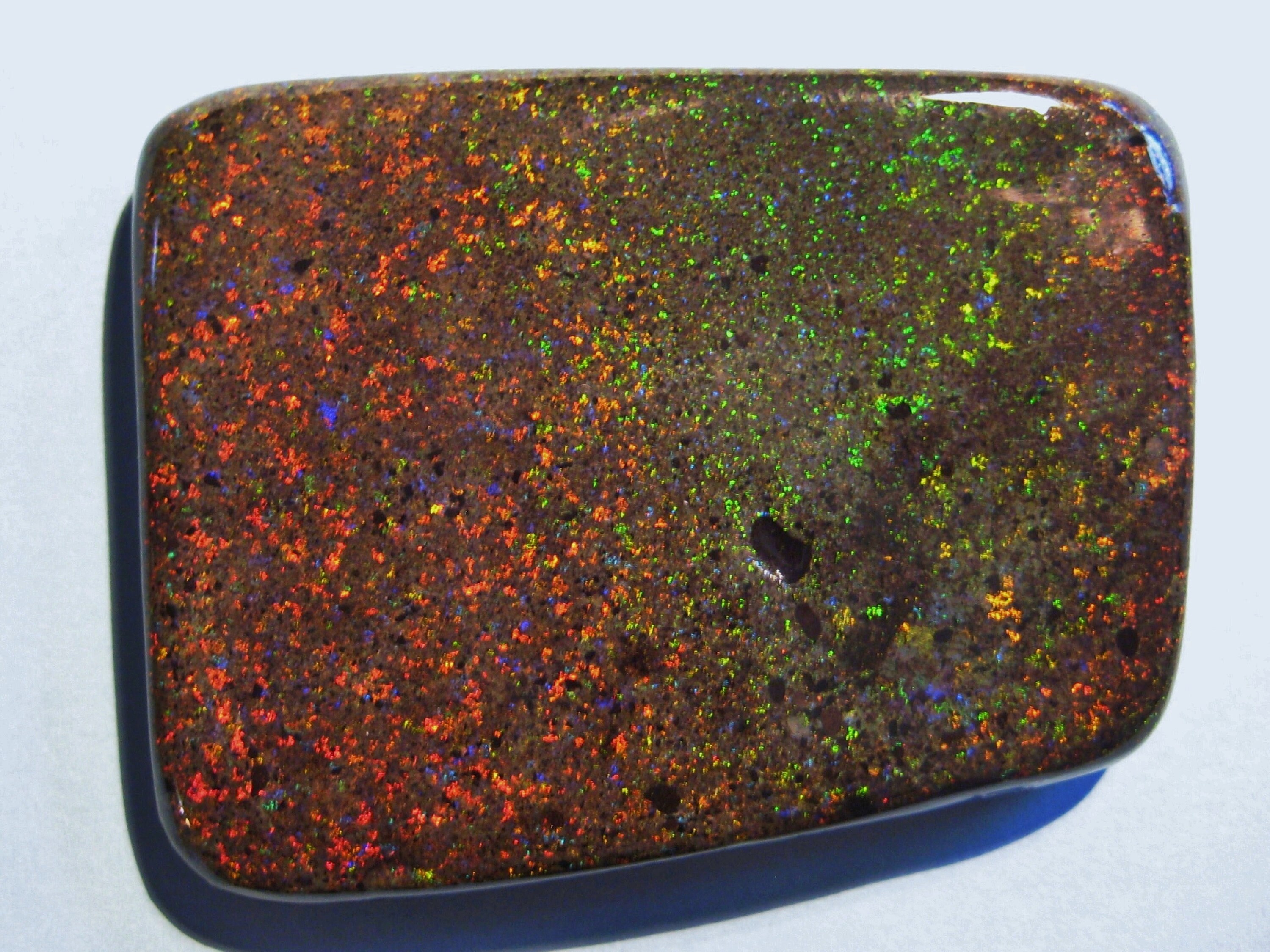 Large Australian Andamooka Rainbow Matrix Opal Specimen Double Etsy