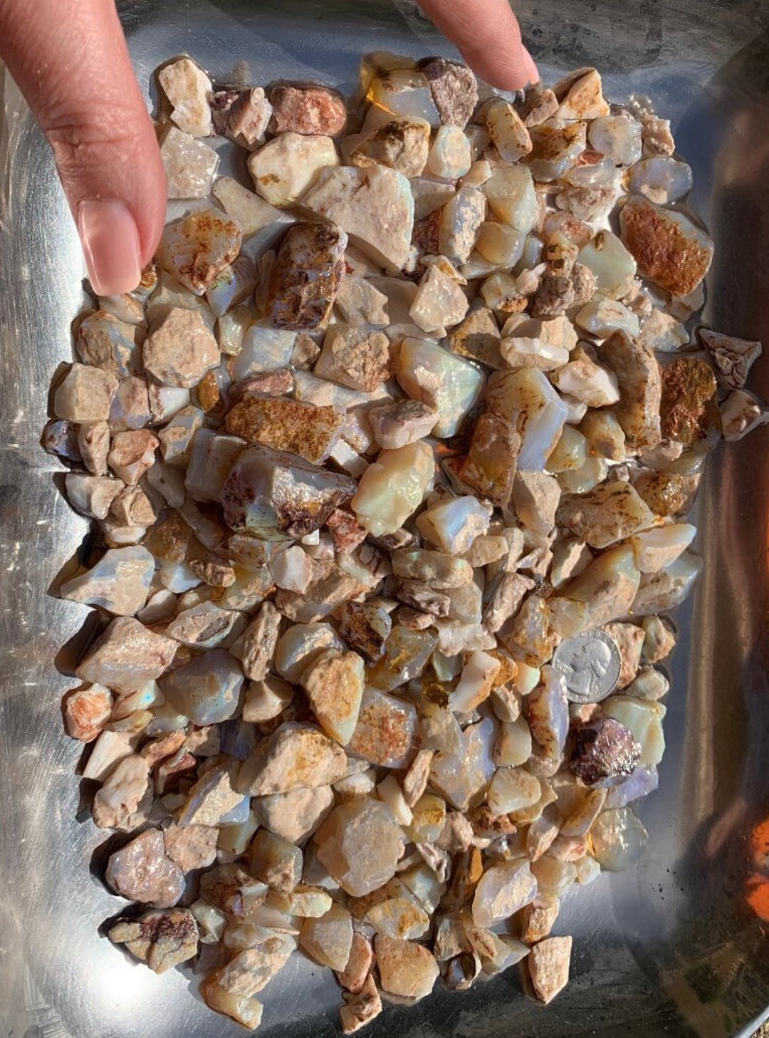 Parcel of Natural Australian Lambina Potch Rough Opal Mix of